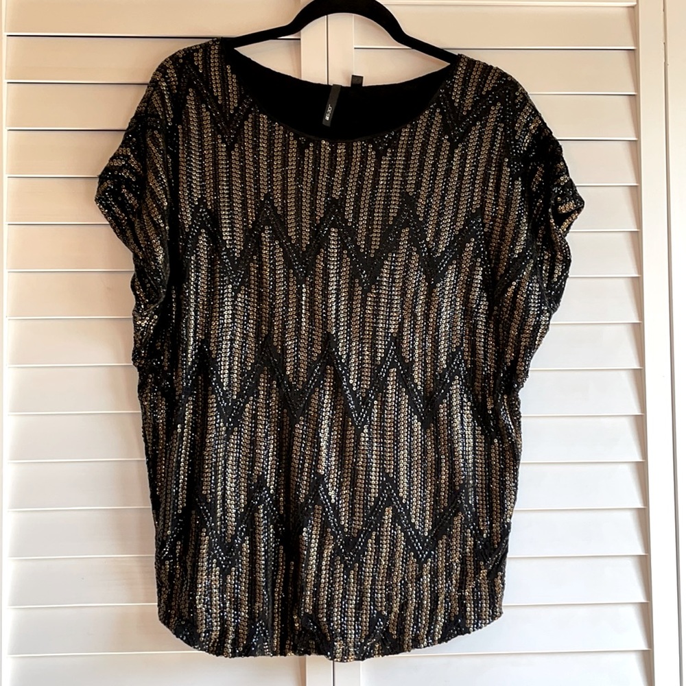 Joe’s sequence gold/black top sz Small